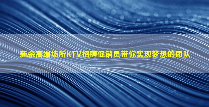 新余高端场所KTV招聘促销员带你实现梦想的团队